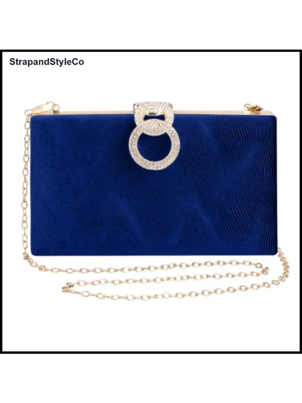 Polyester Evening Clutch Purse with Chain Crossbody Formal Wedding Party Bag